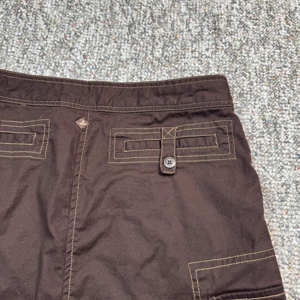 Prana Skirt Womens Small Brown Stretch Drawstring Breathe Cotton Pockets Hiking - Picture 13 of 13